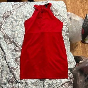 forever 21 red dress - size large
